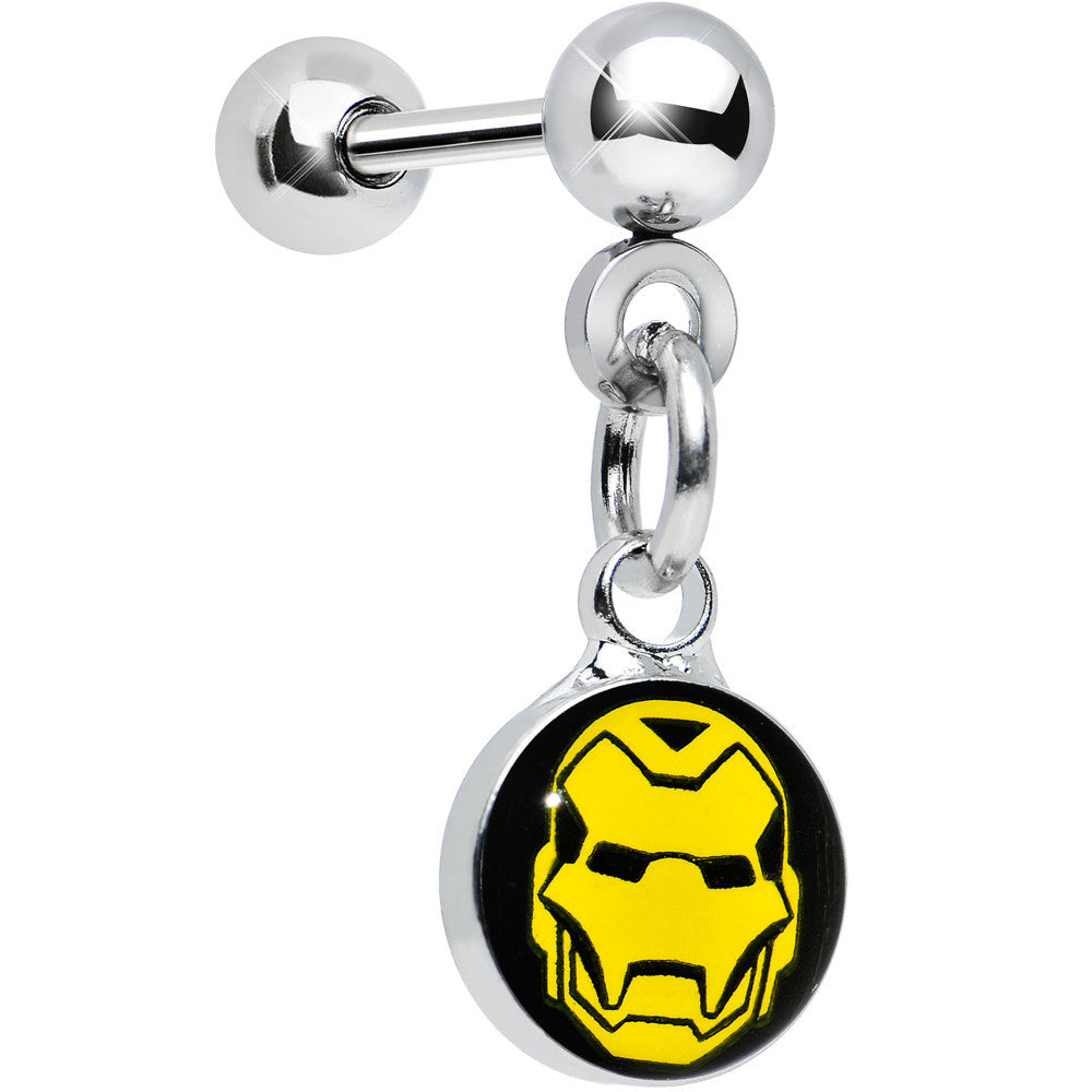 BodyCandy Licensed Iron Man Stainless Steel Dangle Cartilage Earring — main product shot