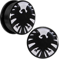 BodyCandy 1 inch Licensed Hawkeye Logo Acrylic Screw Fit Plugs Set — main product shot