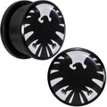 BodyCandy 3/4 Licensed Hawkeye Logo Acrylic Screw Fit Plugs Set — main product shot