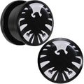 BodyCandy 5/8 Licensed Hawkeye Logo Acrylic Screw Fit Plugs Set — main product shot