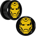 BodyCandy 3/4 Licensed Iron Man Acrylic Screw Fit Plugs Set — main product shot