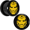 BodyCandy 9/16 Licensed Iron Man Acrylic Screw Fit Plugs Set — main product shot