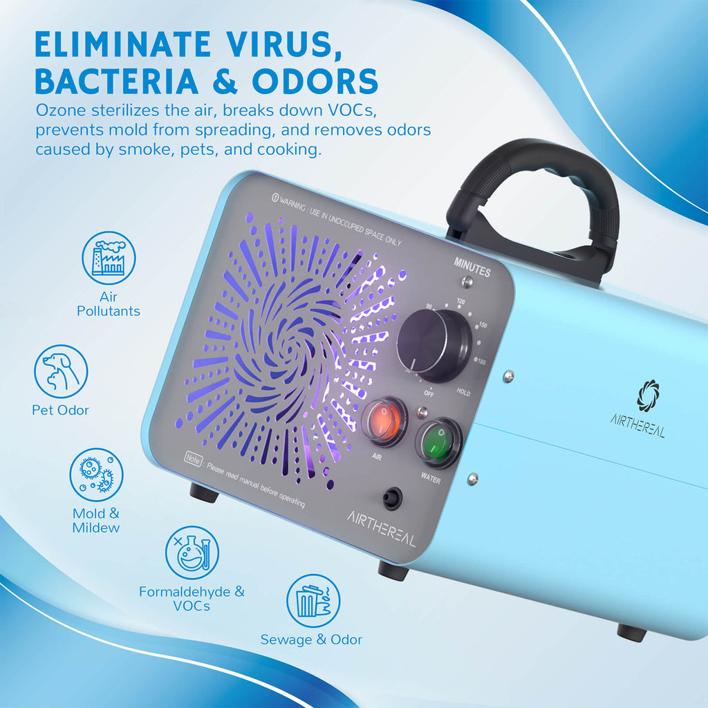 MA25L Dual-Mode Ozone Generator for Air & Water – Airthereal, view 5