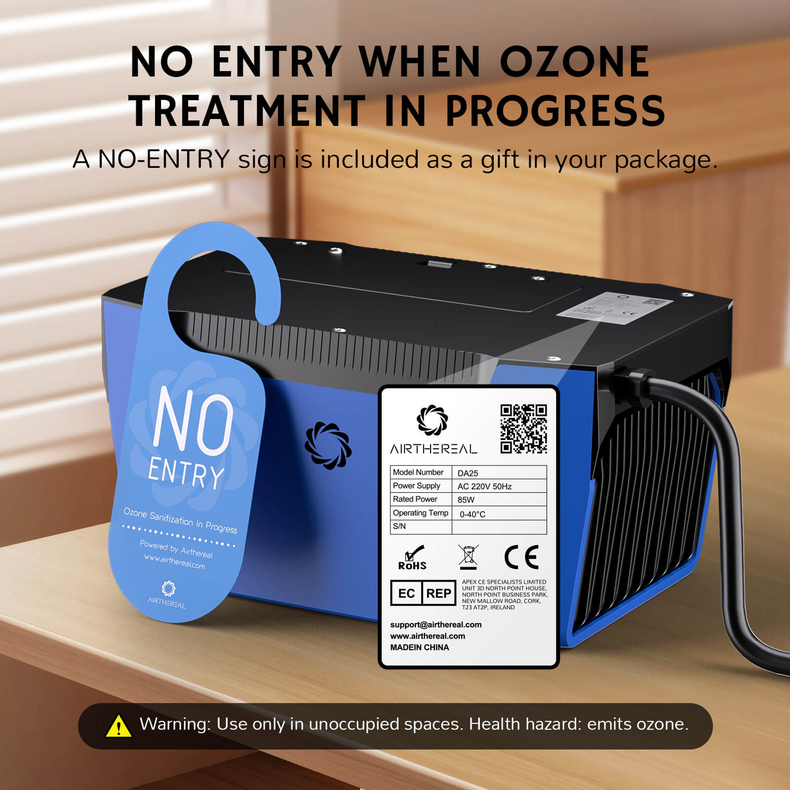 DA25 Desktop Ozone Generator – Airthereal, view 8