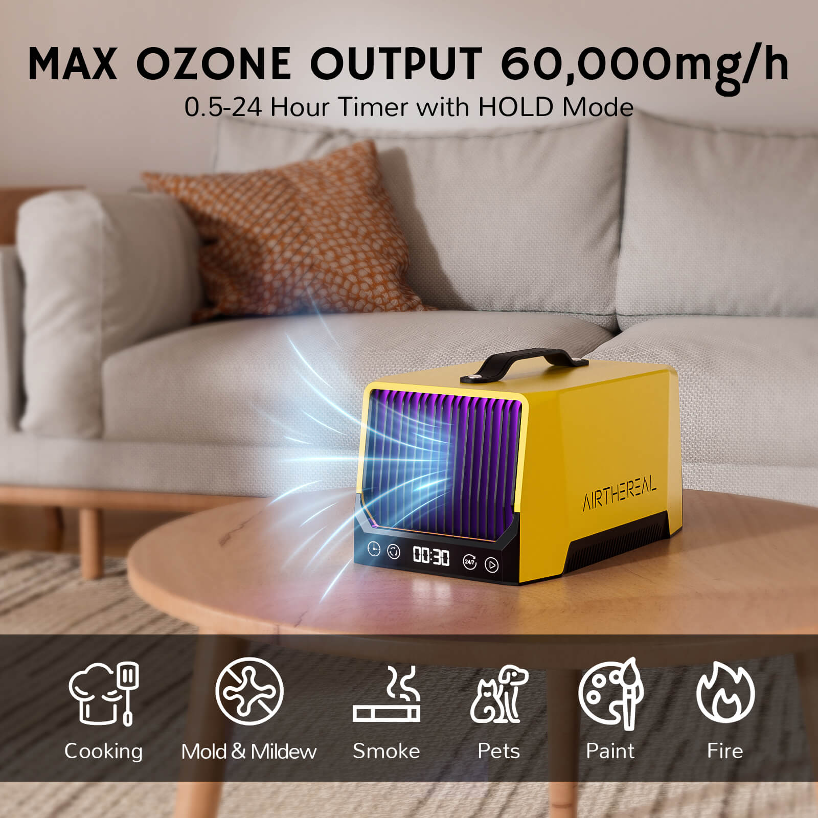 DA25 Desktop Ozone Generator – Airthereal, view 3