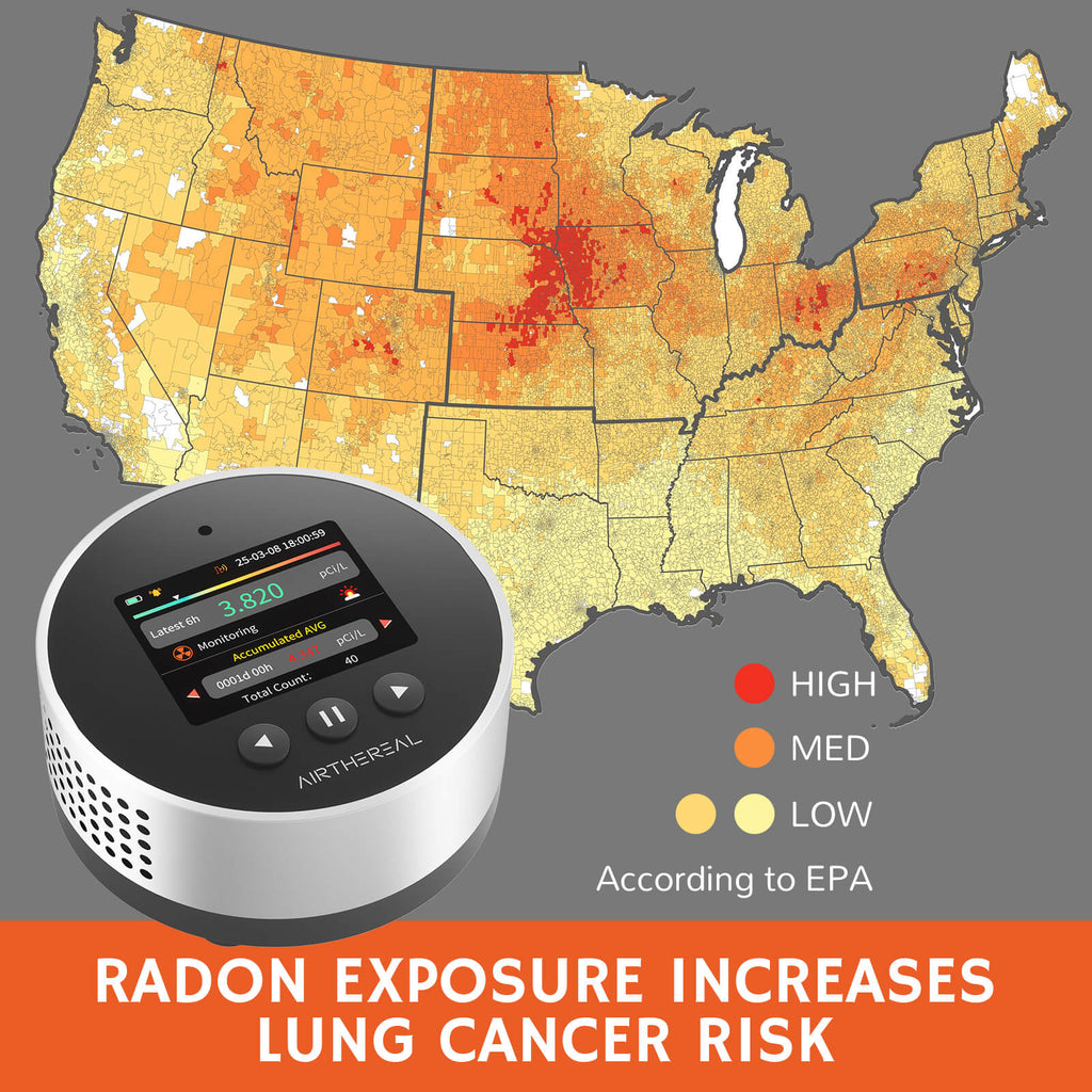RM-65 Radon Detector for Home Basement – Airthereal, view 2