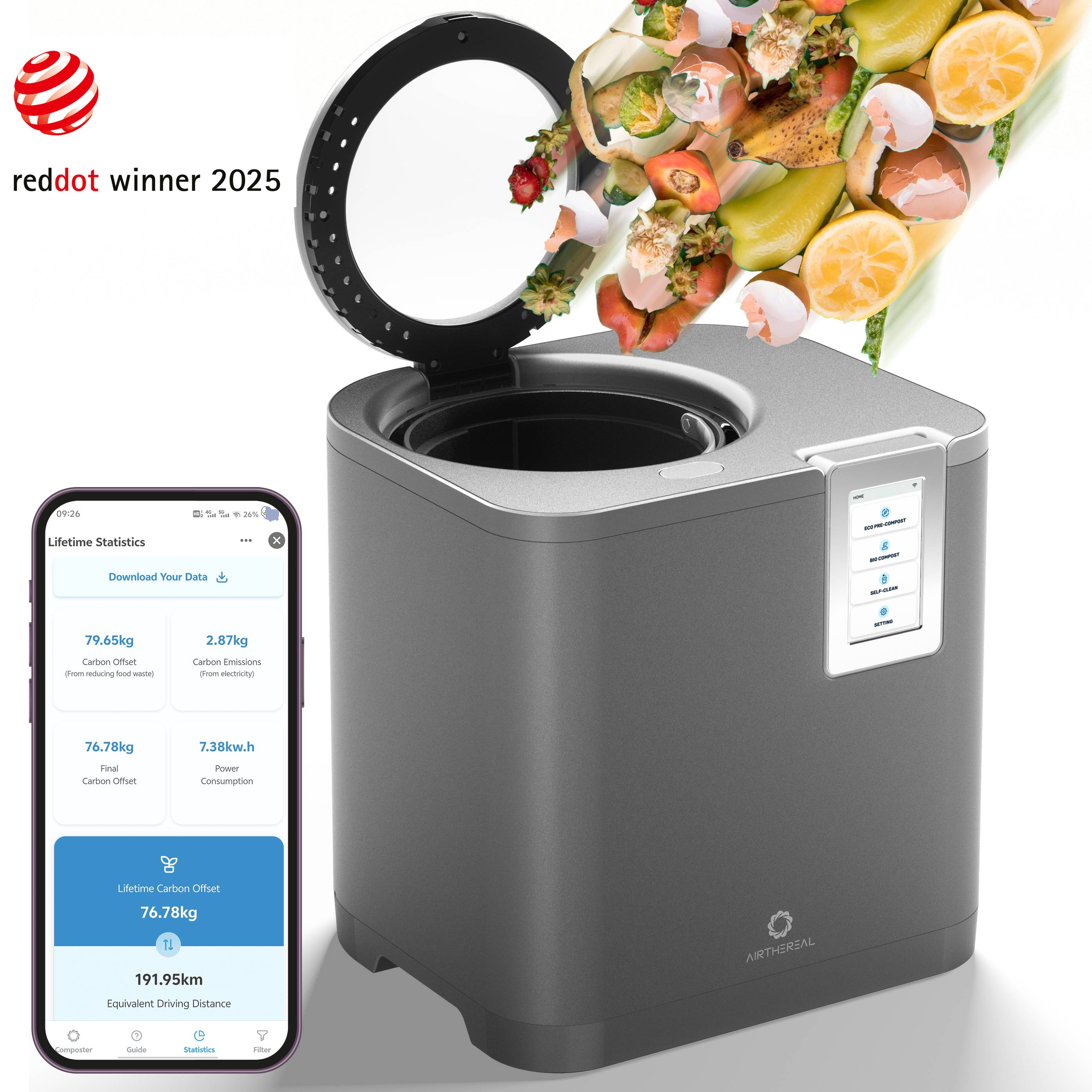 Revive R800 5L WiFi Kitchen Composter – Airthereal, view 11