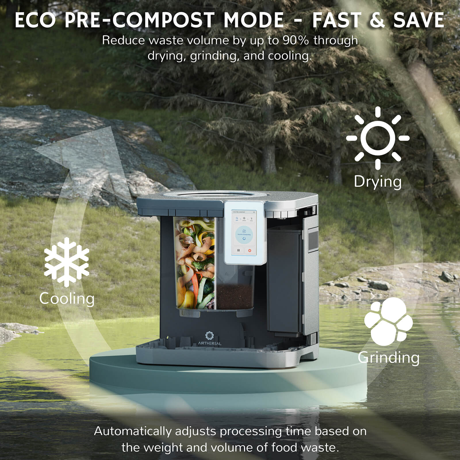 Revive R800 5L WiFi Kitchen Composter – Airthereal, view 6
