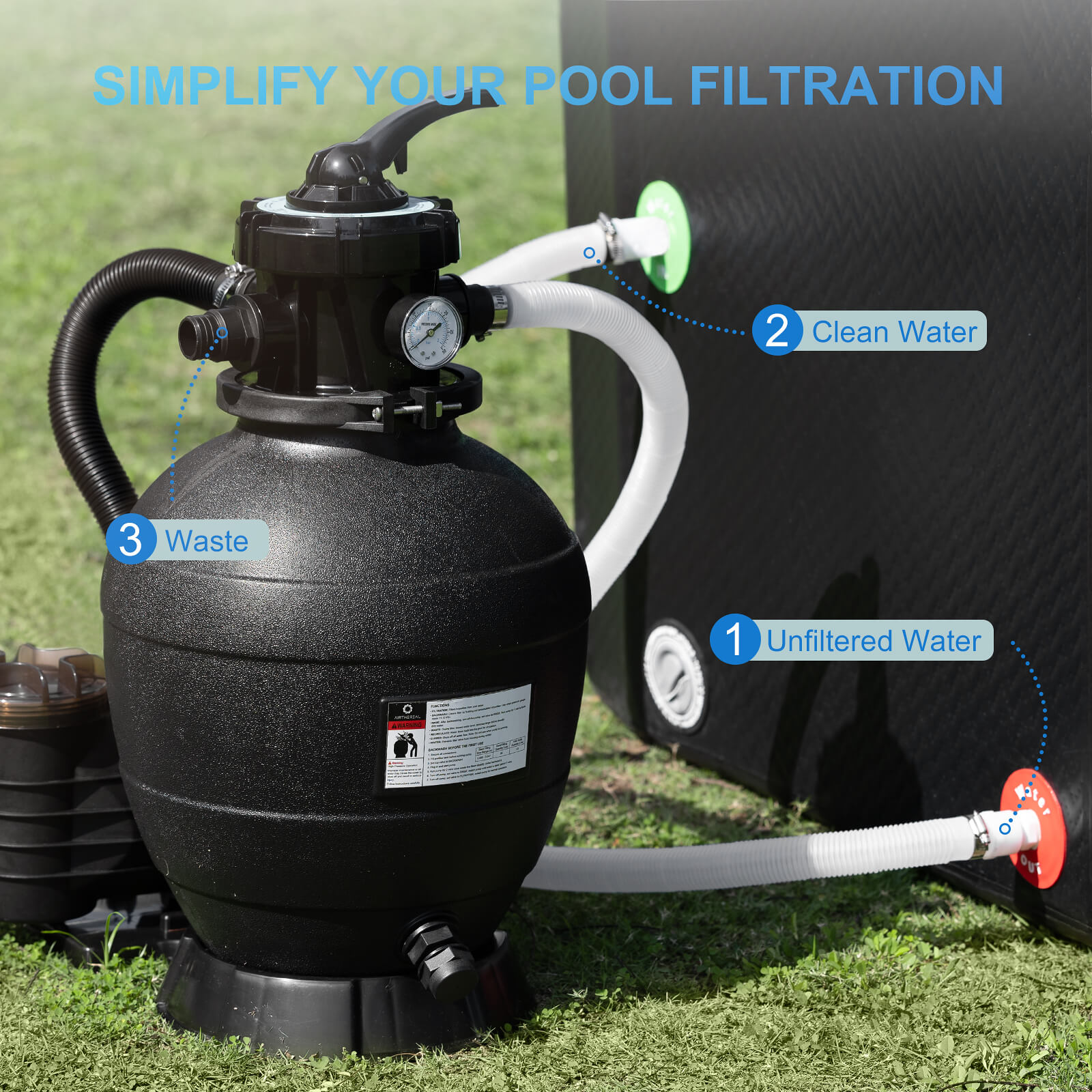 AquaMind Sand Filter Pump – Airthereal, view 6