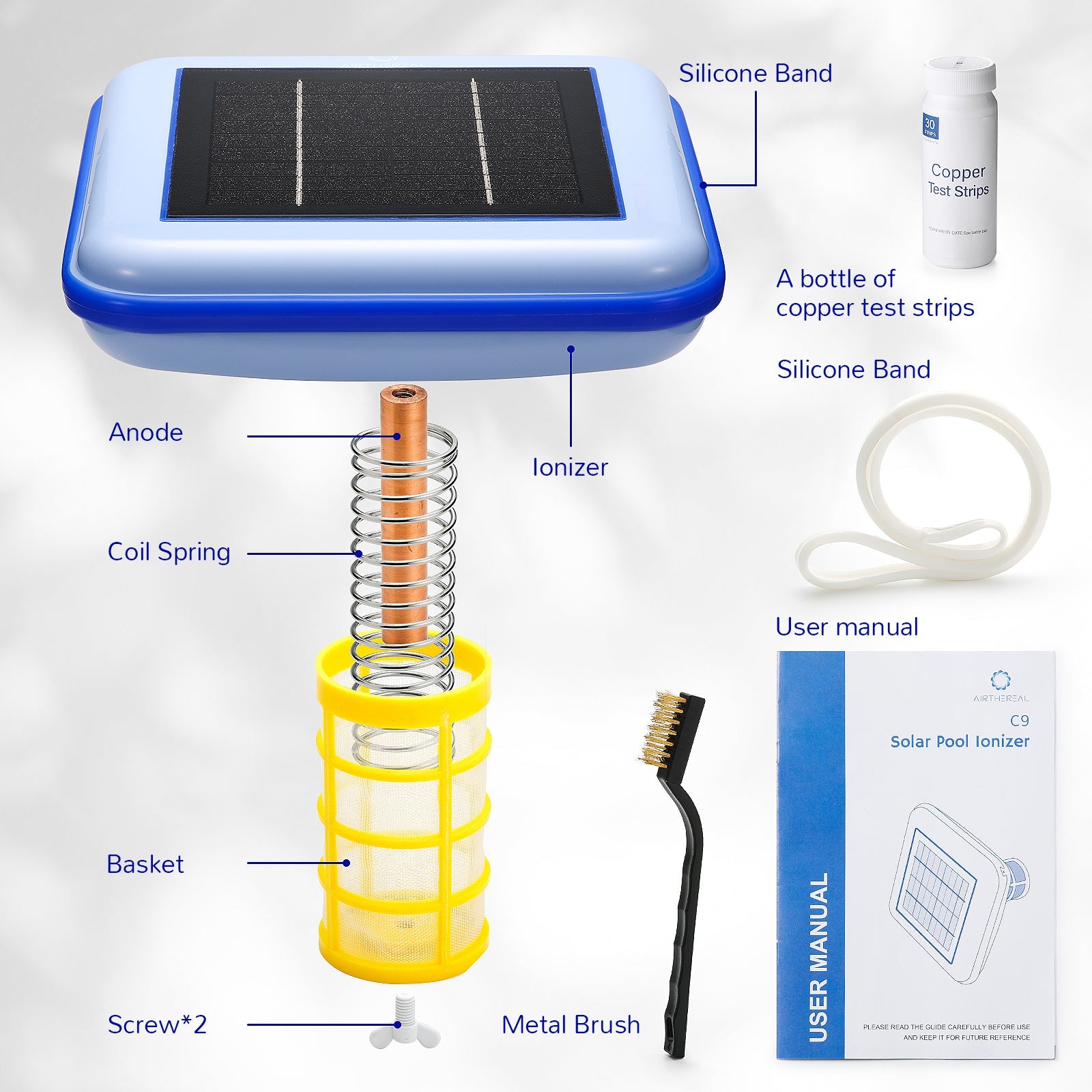 C9 Solar Pool Ionizer – Airthereal, view 4