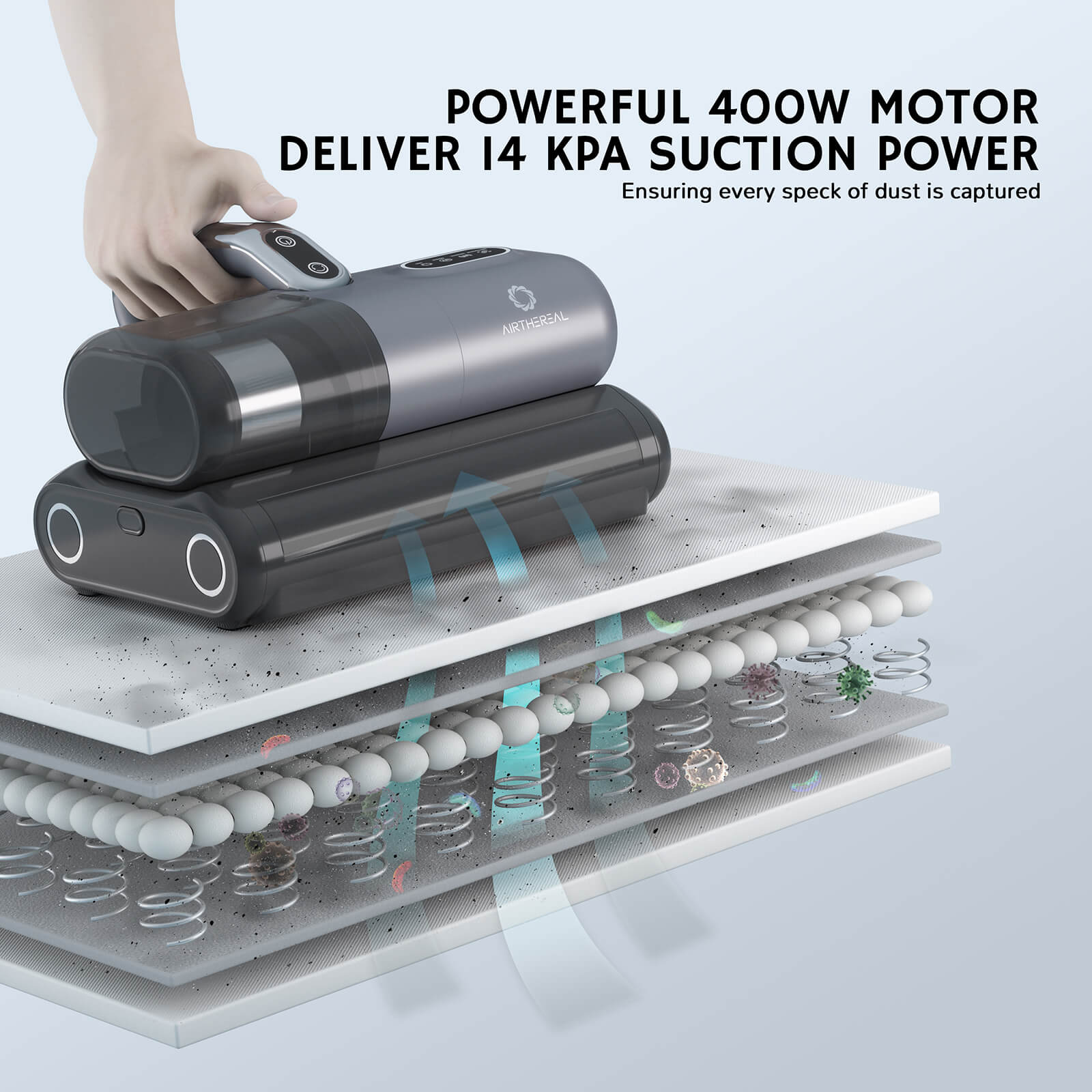 M1 UV Handheld Mattress Vacuum Cleaner – Airthereal, view 3
