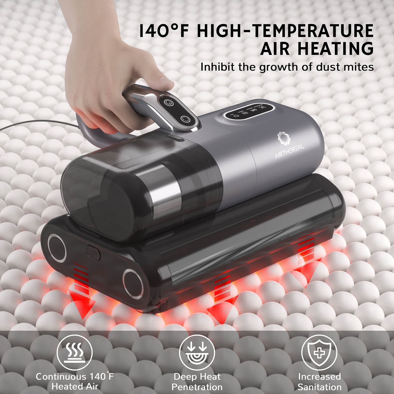 M1 UV Handheld Mattress Vacuum Cleaner – Airthereal, view 6