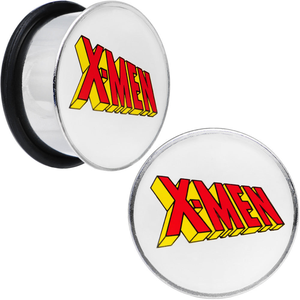 BodyCandy 3/4 Licensed X-Men Single Flare Steel Tunnel Plugs Set — main product shot