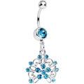 BodyCandy Aqua Gem Sparkling Lisbon Lace Dangle Belly Ring — main product shot