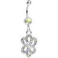 BodyCandy Aurora Gem Sparkling Sailor Knot Dangle Belly Ring — main product shot
