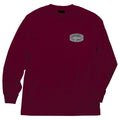 Independent ITC Curb Long Sleeve Mens T-Shirt - Burgundy by Skates USA