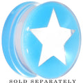 BodyCandy Clear Light Blue Acrylic Wish on a Star Saddle Plug 2G to 20mm — packaging
