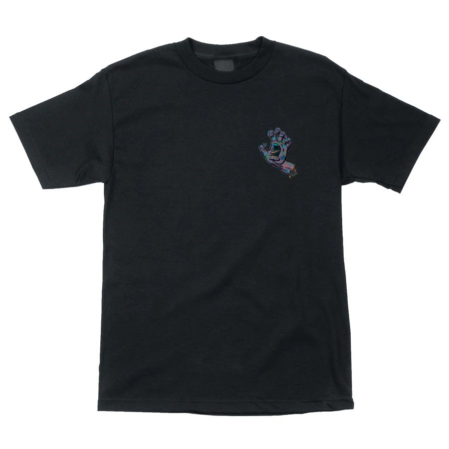 Santa Cruz Growth Hand Short Sleeve Mens T-Shirt - Black by Skates USA