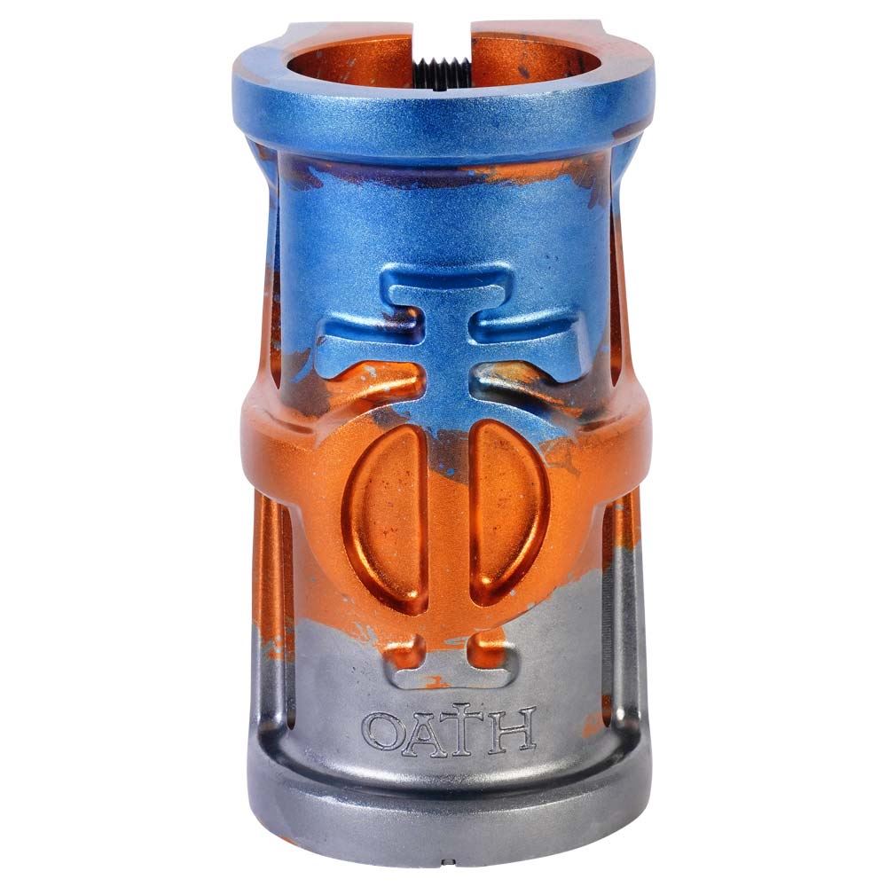 Oath Cage V2 SCS 4 Bolt Clamp - Orange/Blue/Titanium
