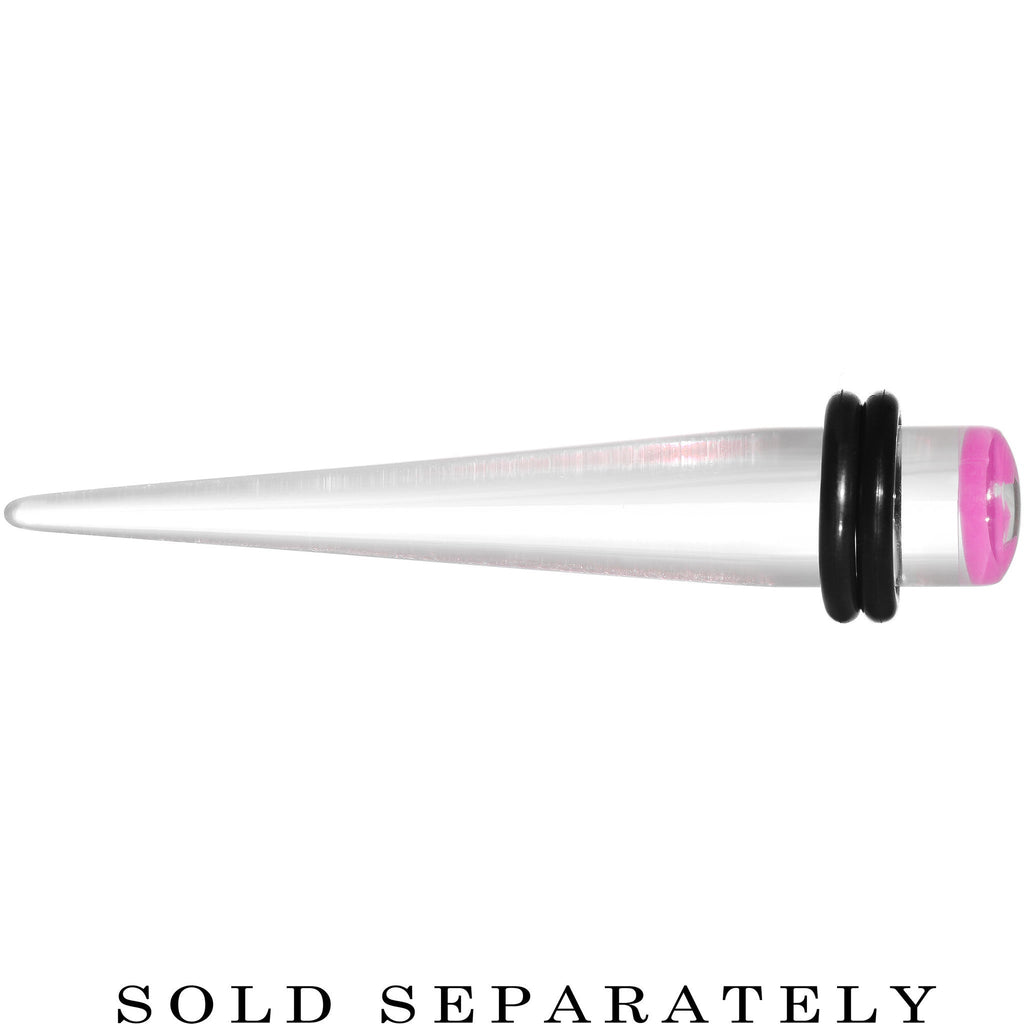 BodyCandy 0G Clear Pink Acrylic Wish on a Star Taper — lifestyle context