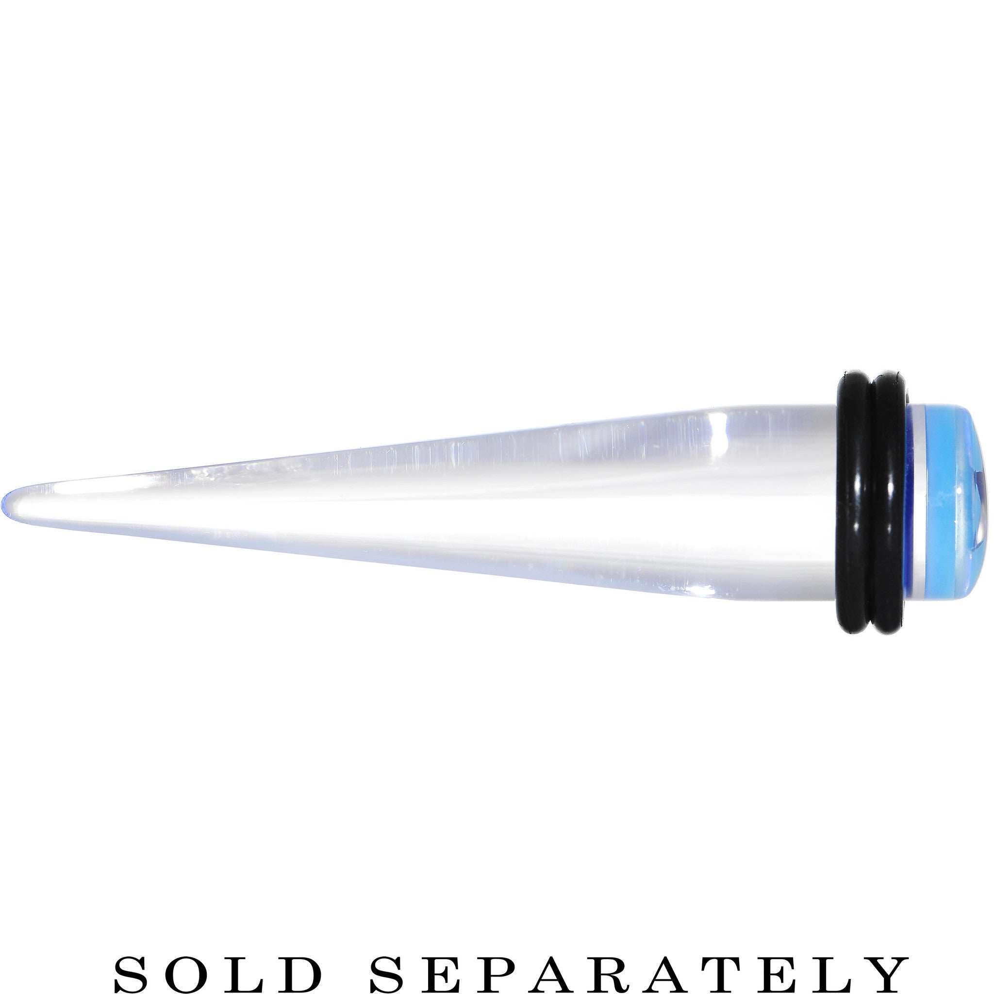BodyCandy 00G Clear Light Blue Acrylic Wish on a Star Taper — lifestyle context