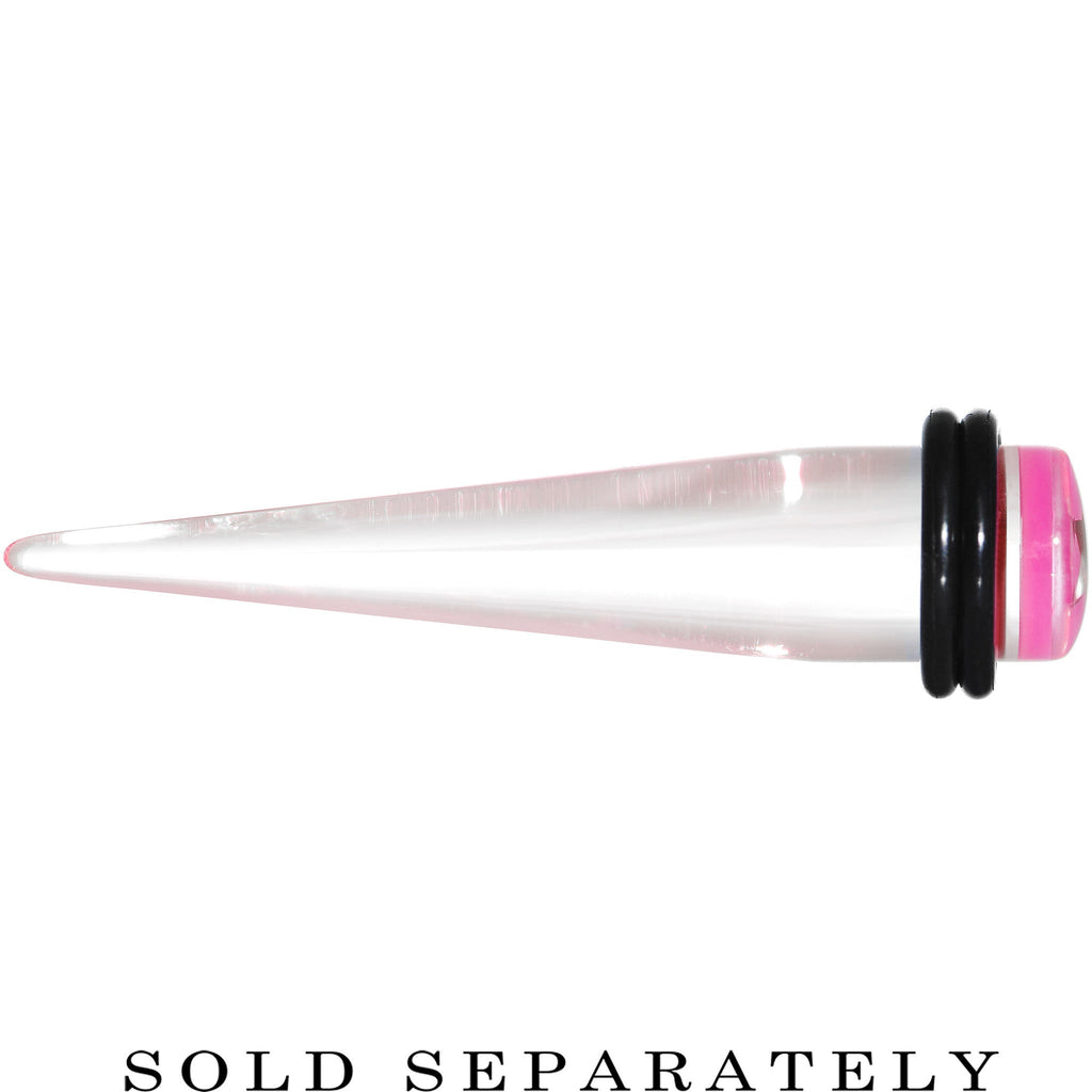 BodyCandy 00G Clear Pink Acrylic Wish on a Star Taper — lifestyle context