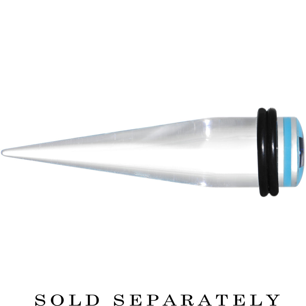 BodyCandy 1/2 Clear Light Blue Acrylic Wish on a Star Taper — lifestyle context