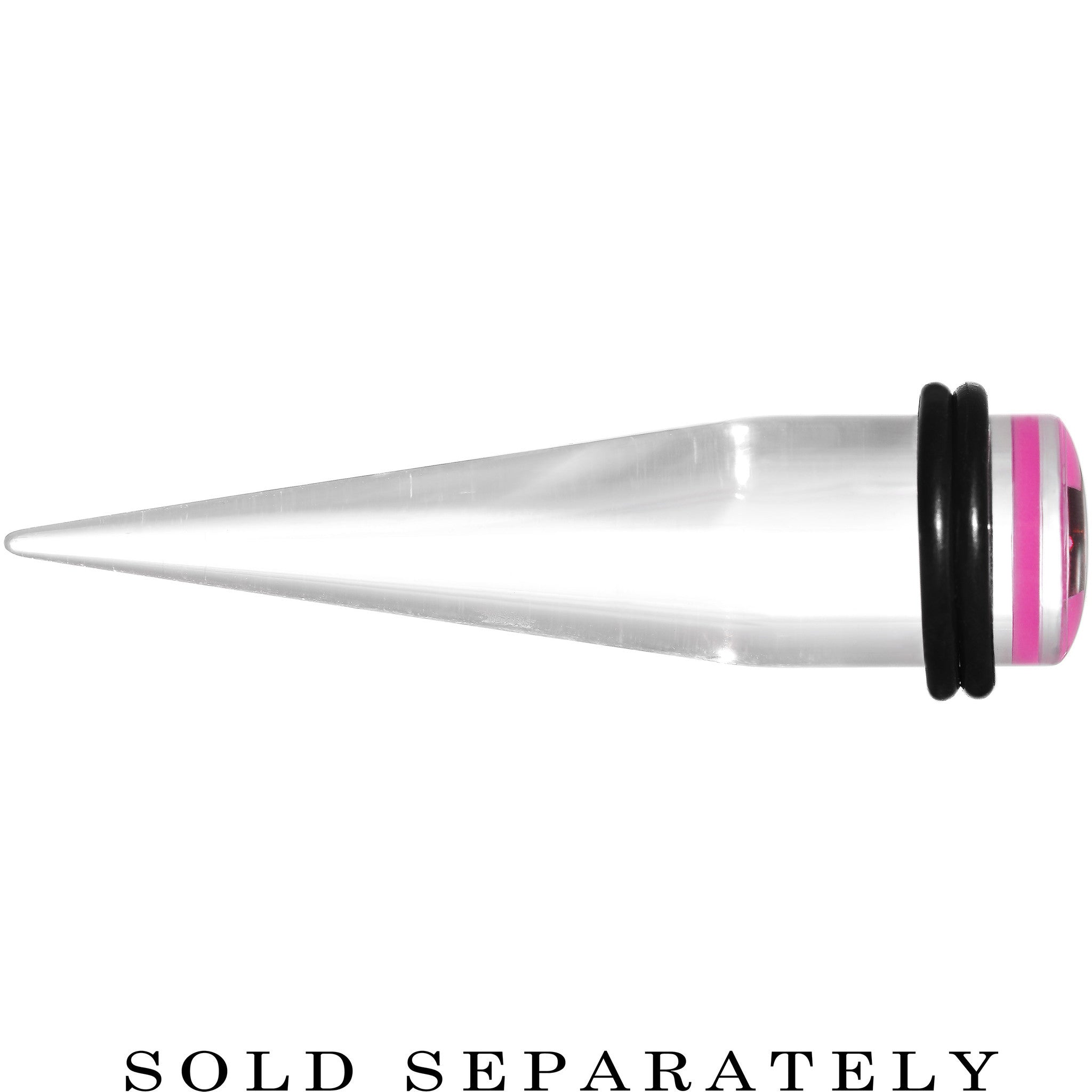 BodyCandy 1/2 Clear Pink Acrylic Wish on a Star Taper — lifestyle context