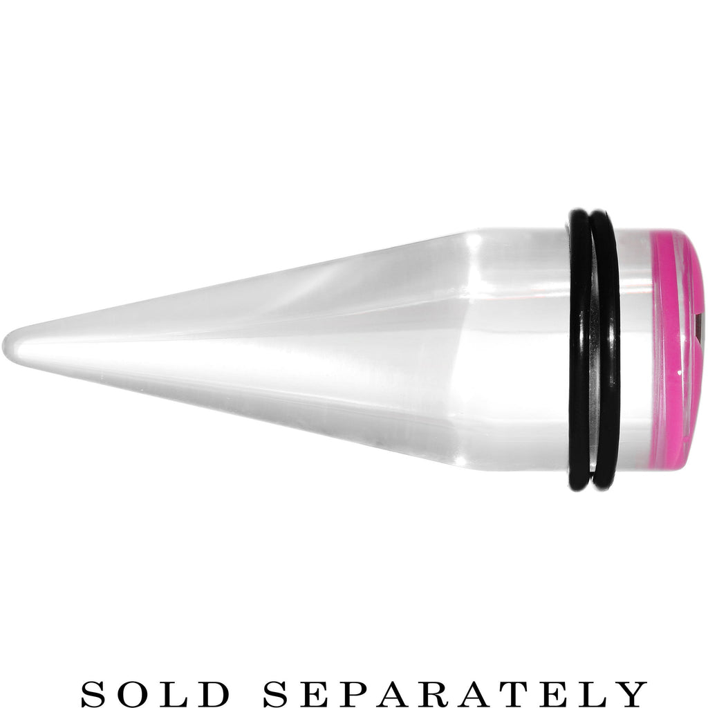 BodyCandy 18mm Clear Pink Acrylic Wish on a Star Taper — lifestyle context