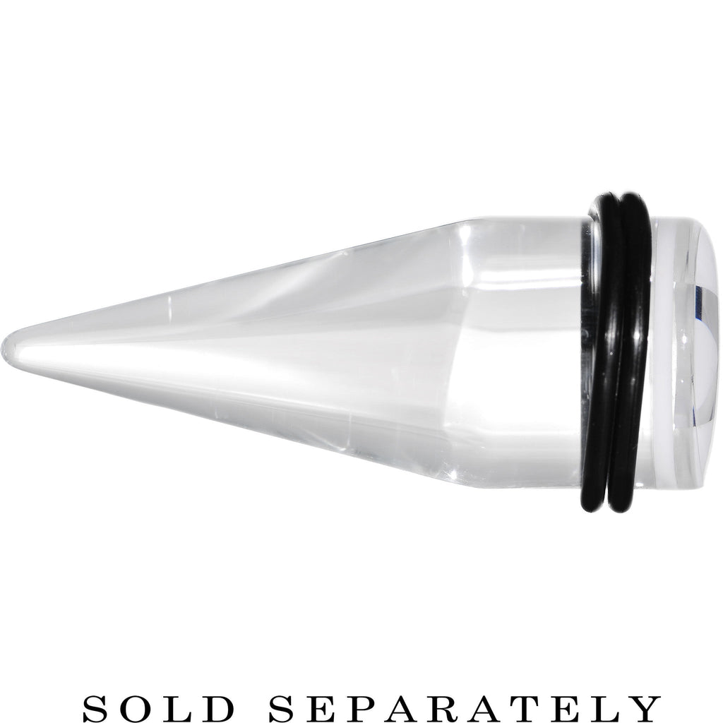 BodyCandy 20mm Clear White Acrylic Wish on a Star Taper — lifestyle context