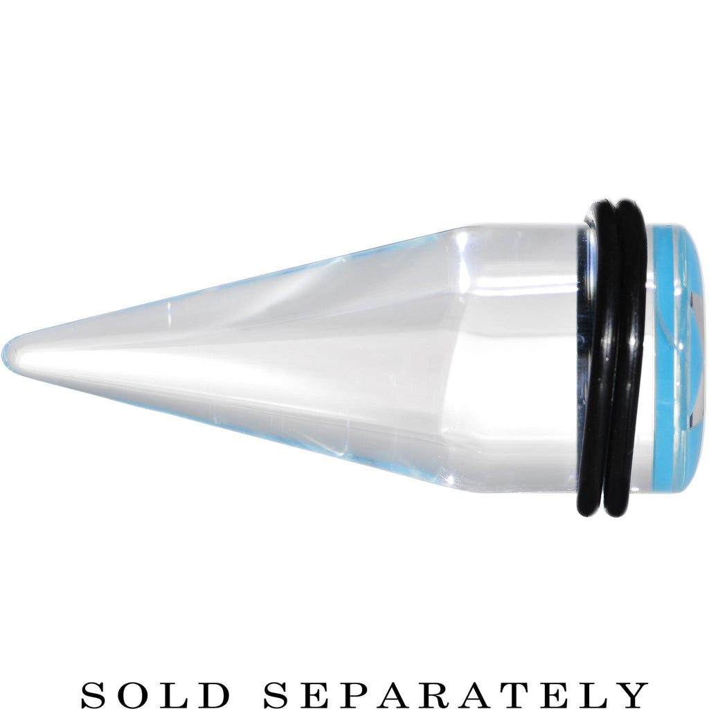 BodyCandy 20mm Clear Light Blue Acrylic Wish on a Star Taper — lifestyle context