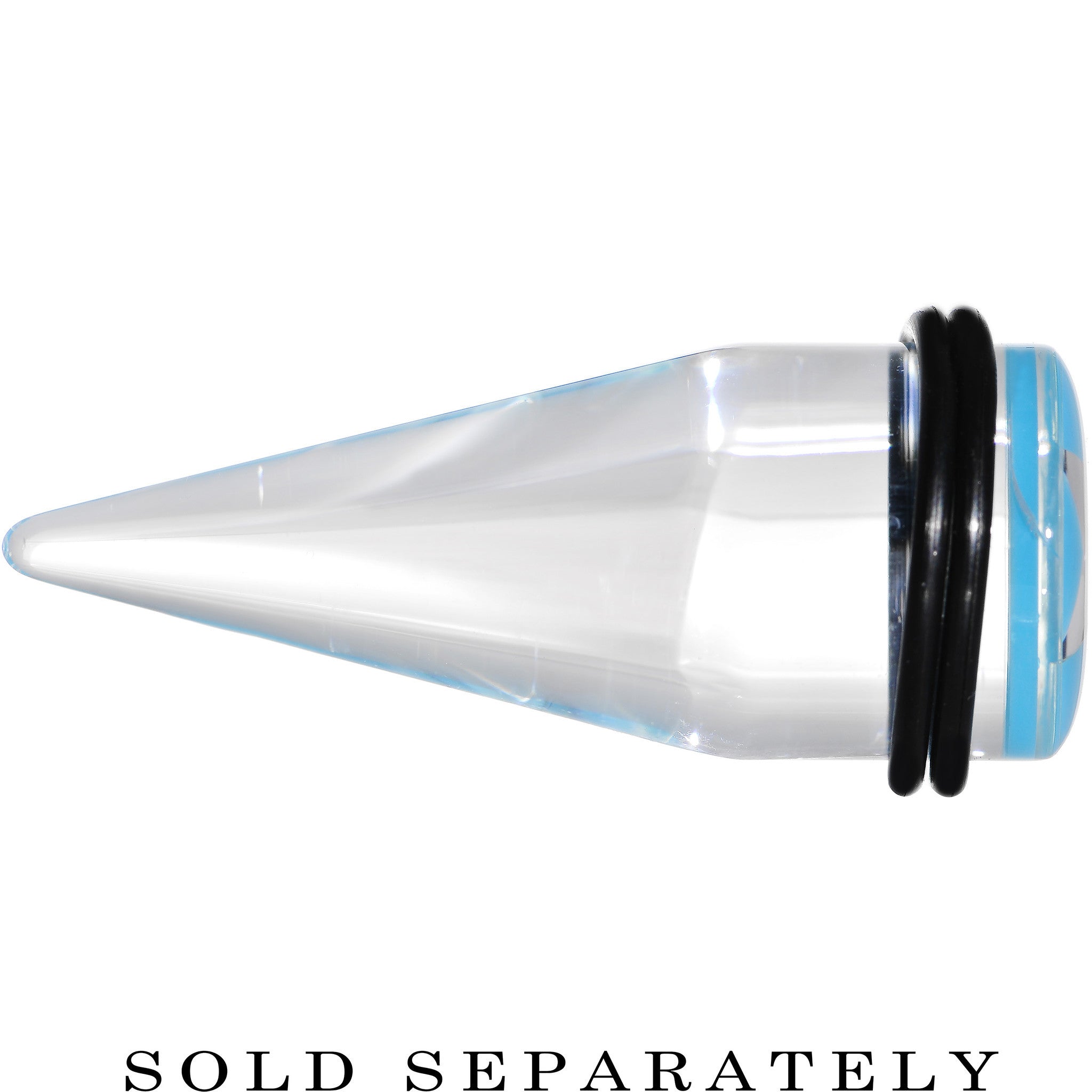 BodyCandy 20mm Clear Light Blue Acrylic Wish on a Star Taper — lifestyle context