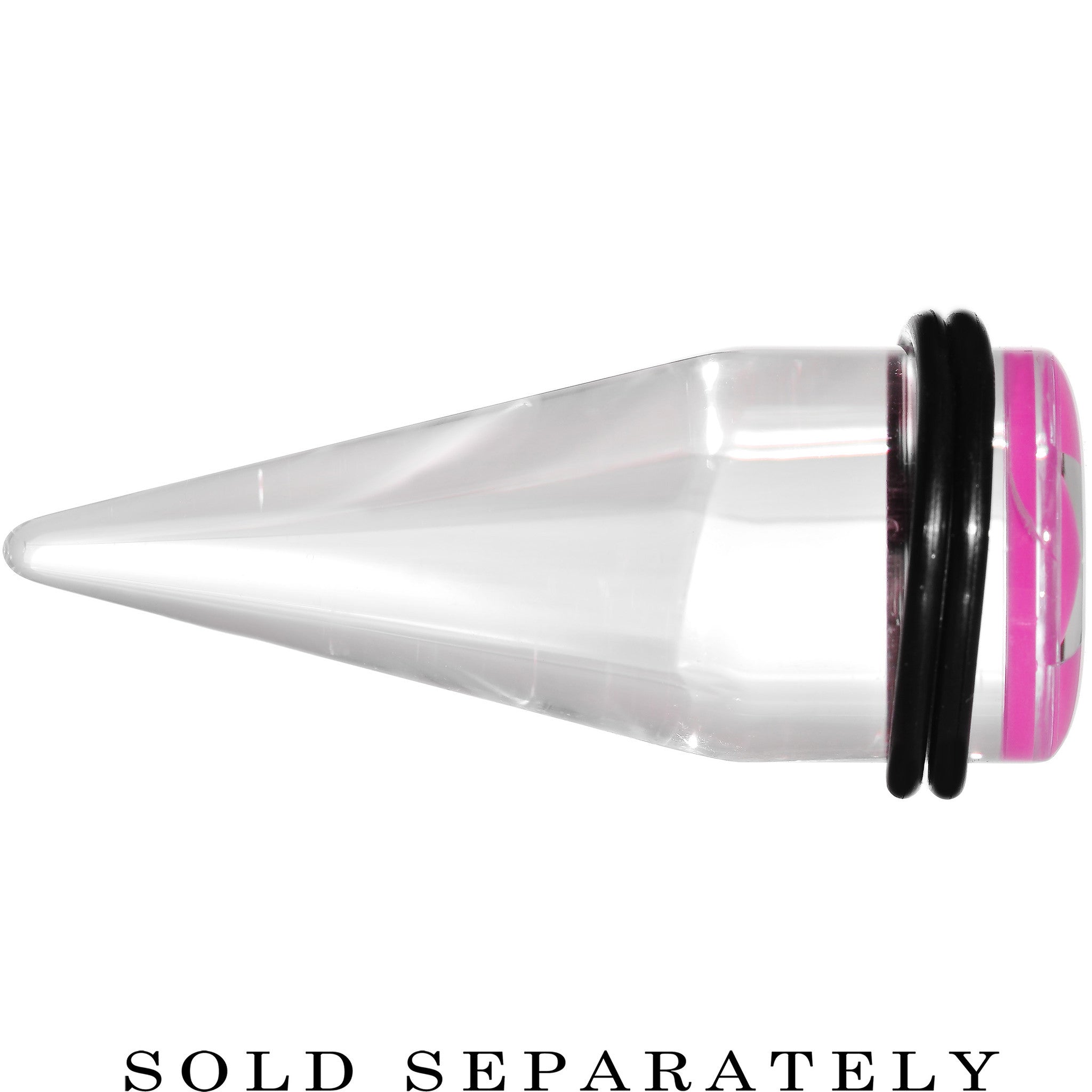 BodyCandy 20mm Clear Pink Acrylic Wish on a Star Taper — lifestyle context
