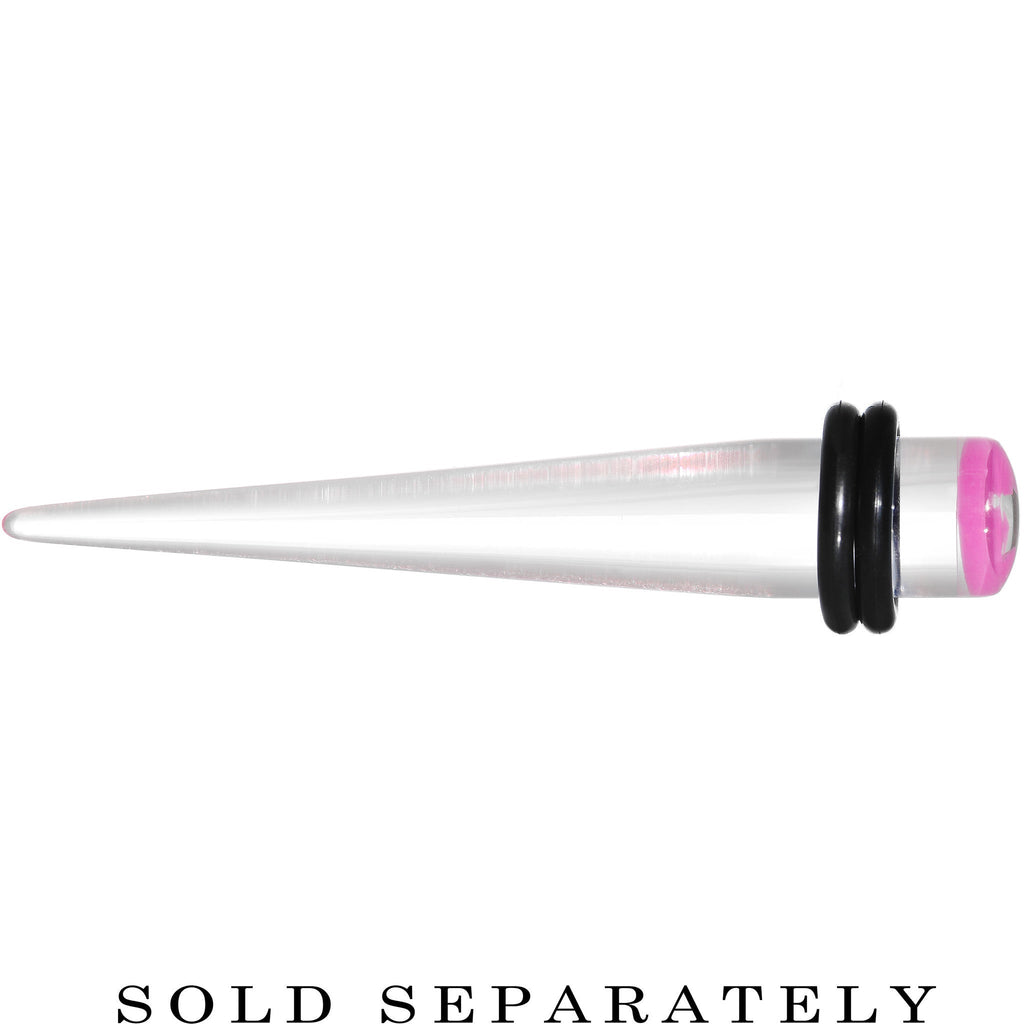BodyCandy 0G Clear Pink Acrylic Set Sail Nautical Anchor Taper — lifestyle context
