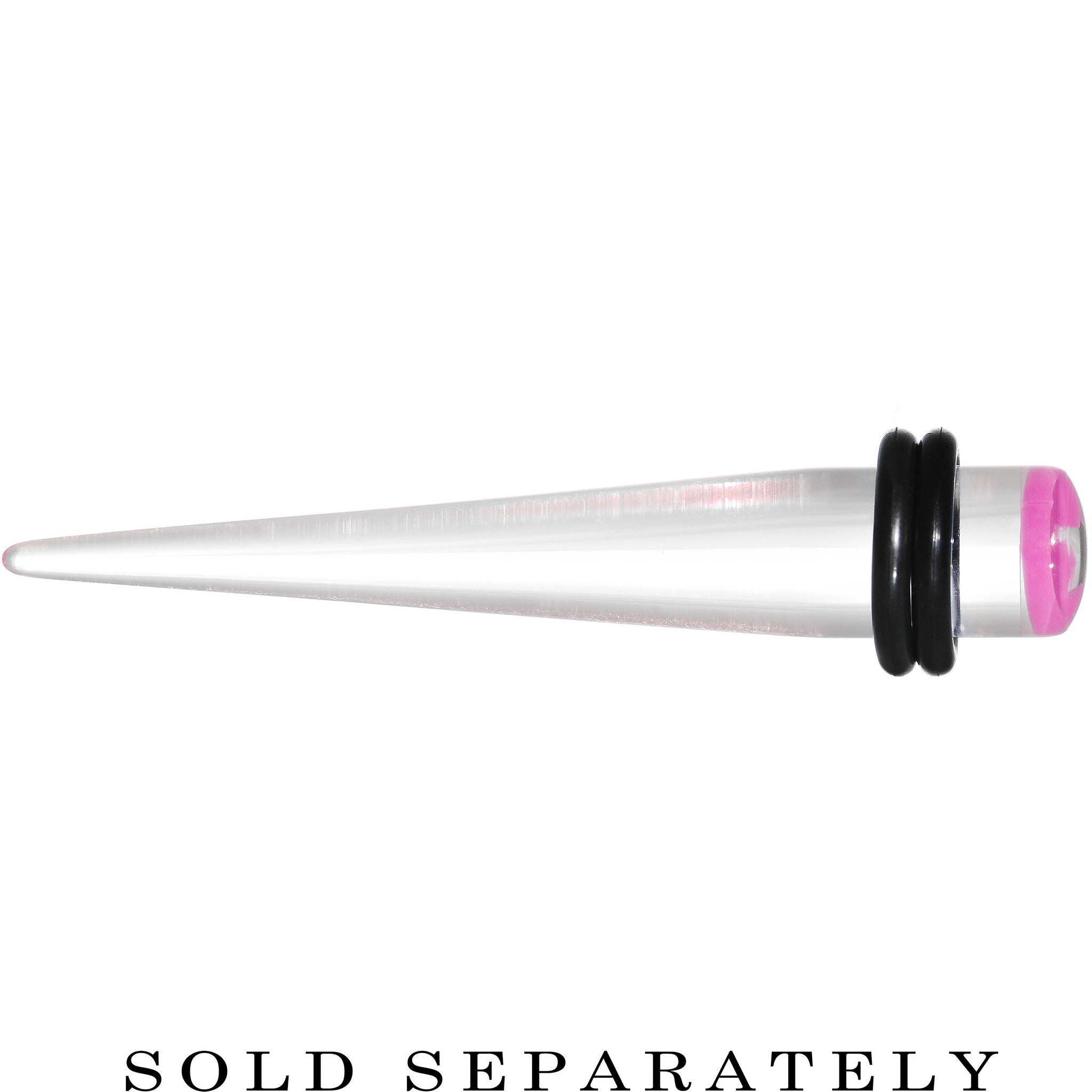 BodyCandy 0G Clear Pink Acrylic Set Sail Nautical Anchor Taper — lifestyle context
