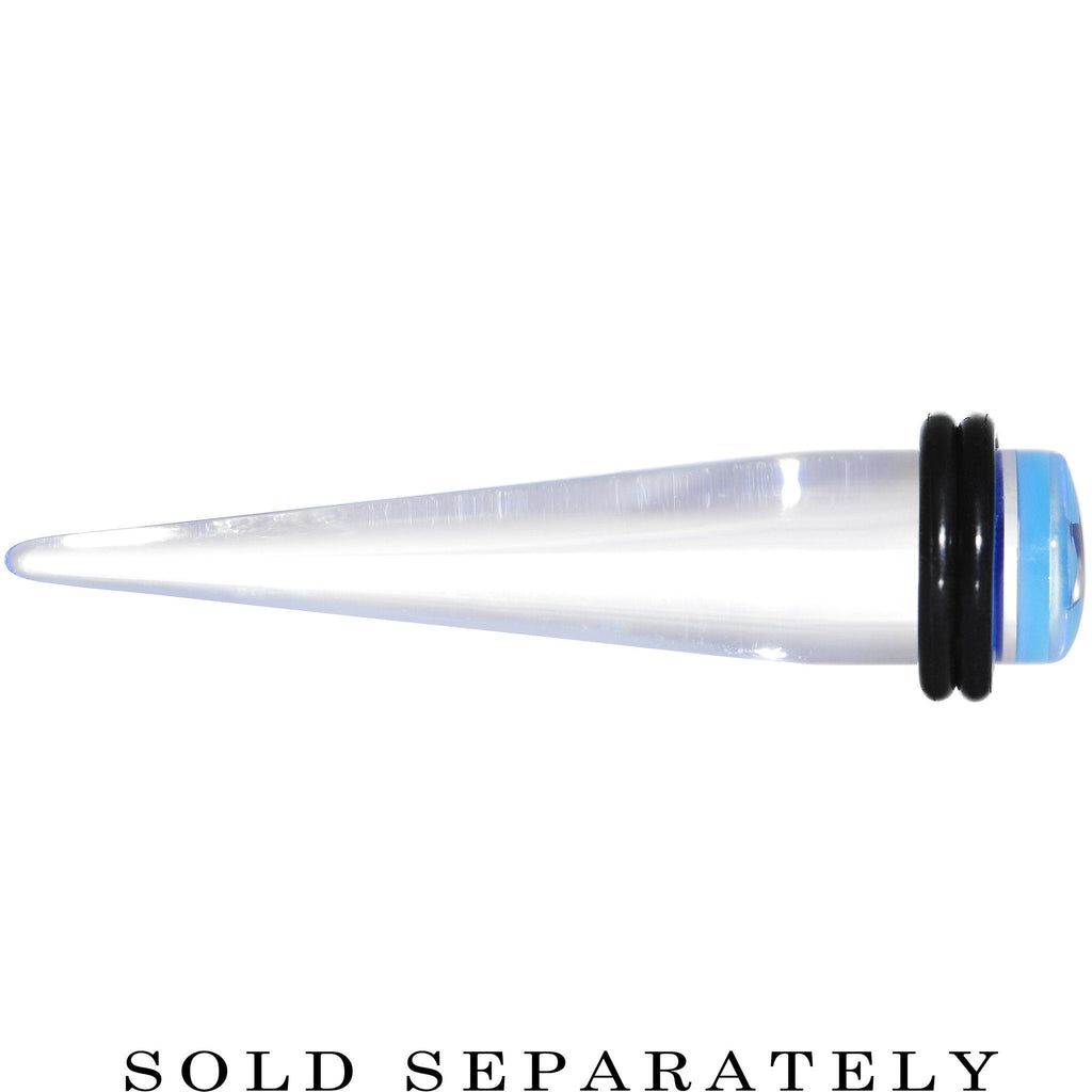 BodyCandy Clear Light Blue Acrylic Set Sail Nautical Anchor Taper 0G to 20mm — lifestyle context