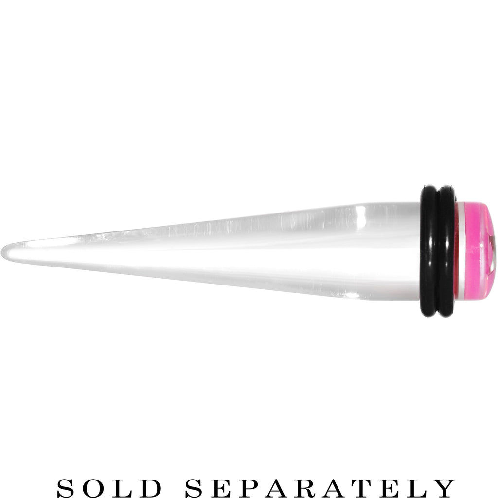 BodyCandy 00G Clear Pink Acrylic Set Sail Nautical Anchor Taper — lifestyle context