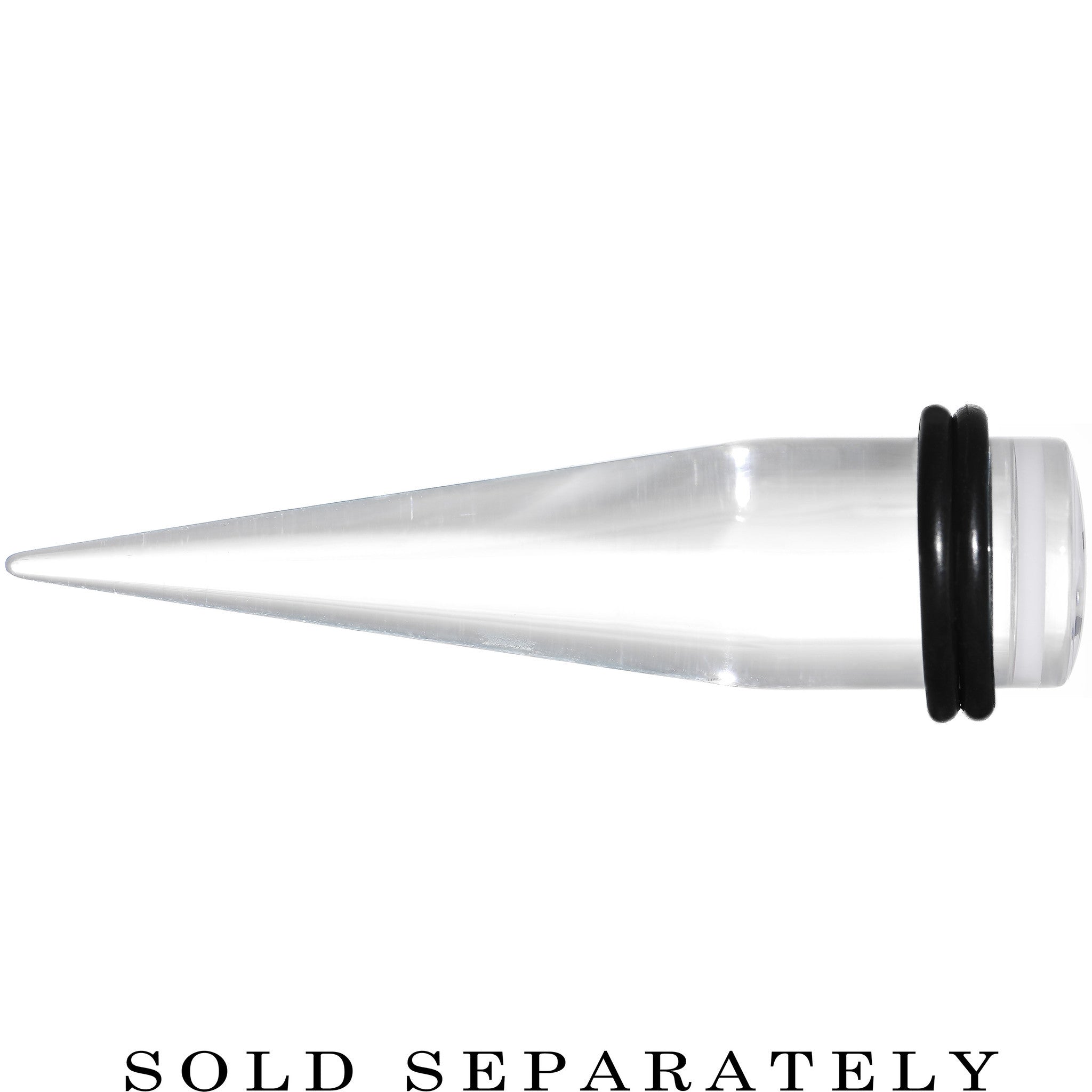 BodyCandy 1/2 Clear White Acrylic Set Sail Nautical Anchor Taper — lifestyle context