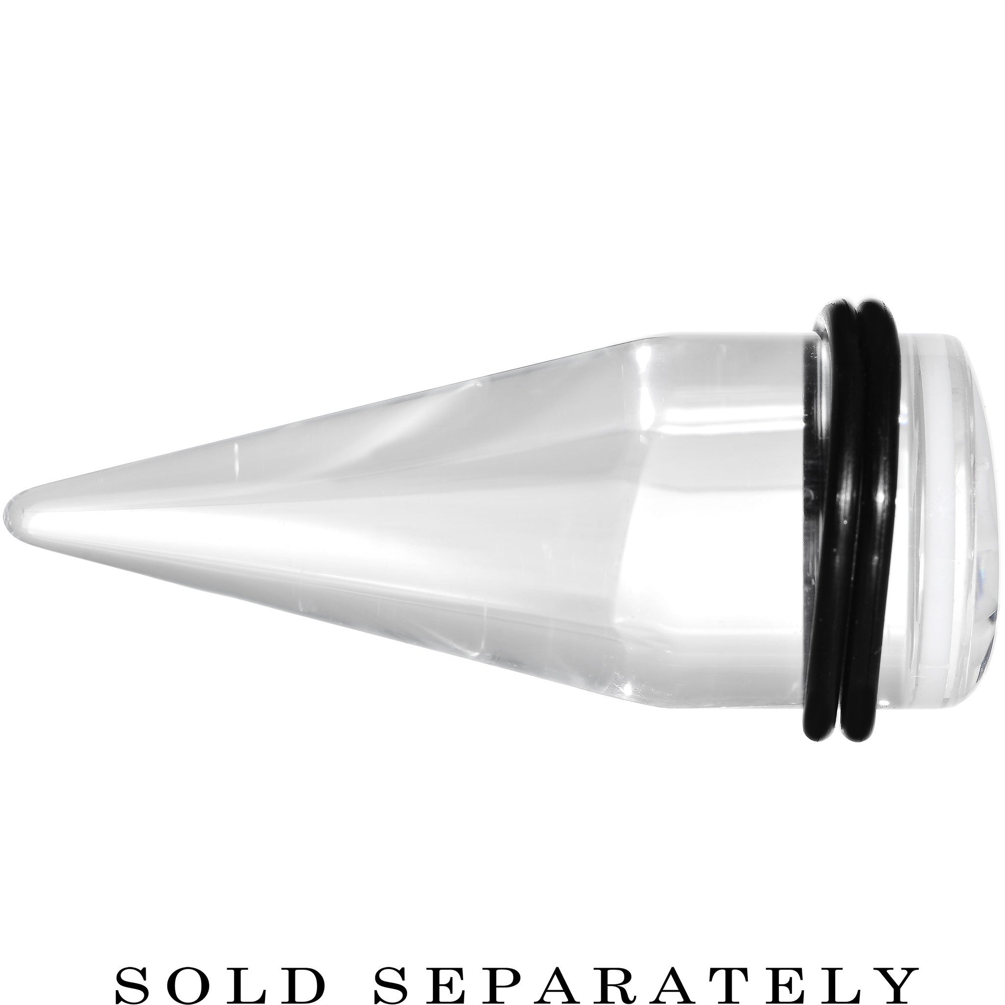 BodyCandy 20mm Clear White Acrylic Set Sail Nautical Anchor Taper — lifestyle context