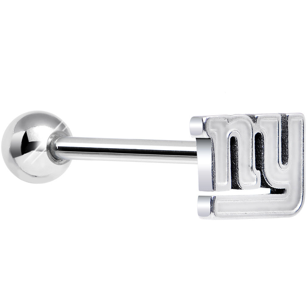 BodyCandy Officially Licensed NFL 3D New York Giants Barbell Tongue Ring — main product shot