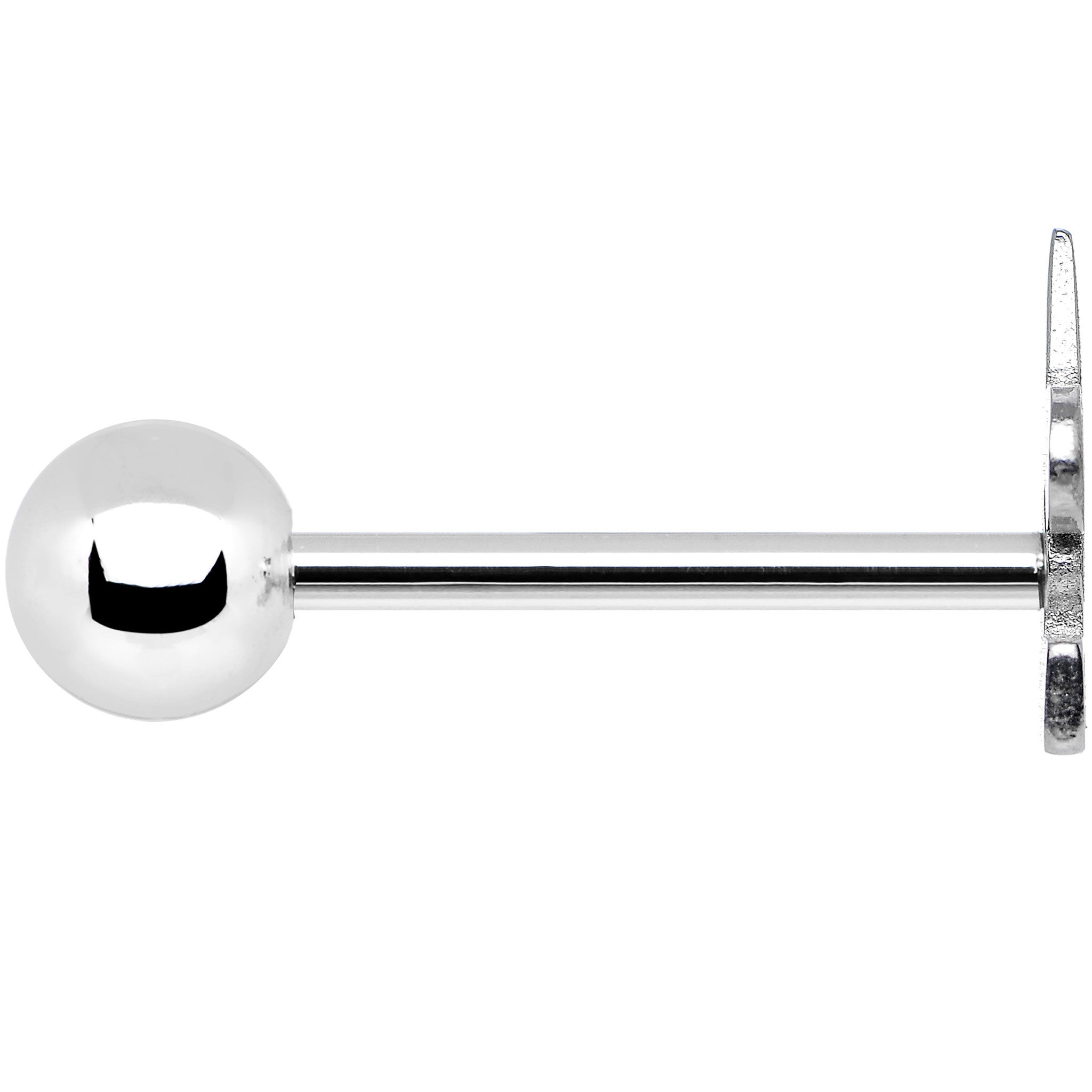 BodyCandy Officially Licensed NFL Cut Out New Orleans Saints Barbell Tongue Ring — detail close-up