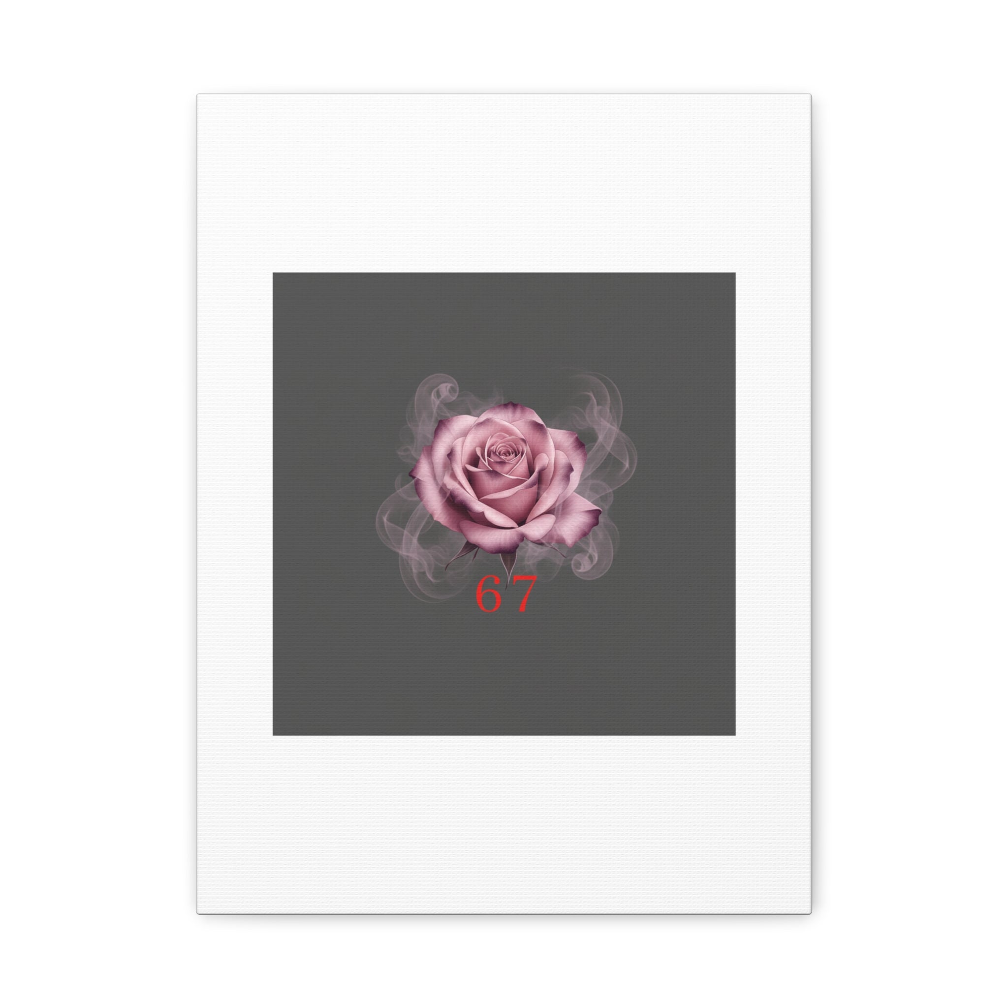6 7 Valentine's Canvas | Viral Gothic Rose Wall Art | 6 7 Meaning Dark Romance