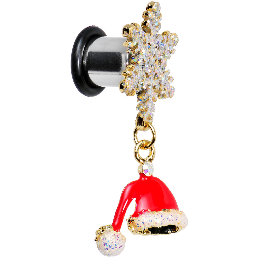BodyCandy 0G Clear Gem Snowflake Santa Hat Christmas Dangle Plug Set — lifestyle context