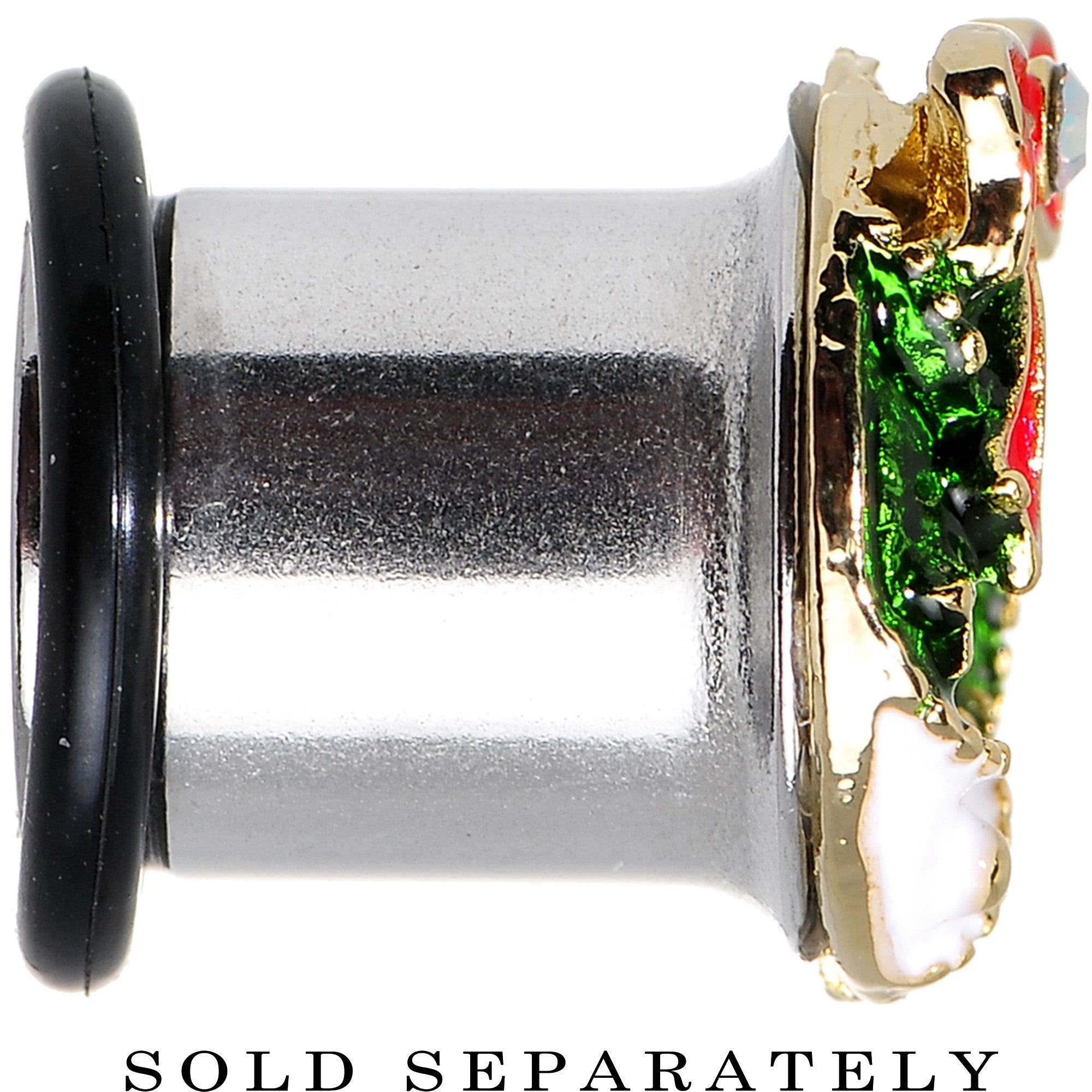 BodyCandy 00G Festive Wreath Christmas Single Flare Plug — lifestyle context