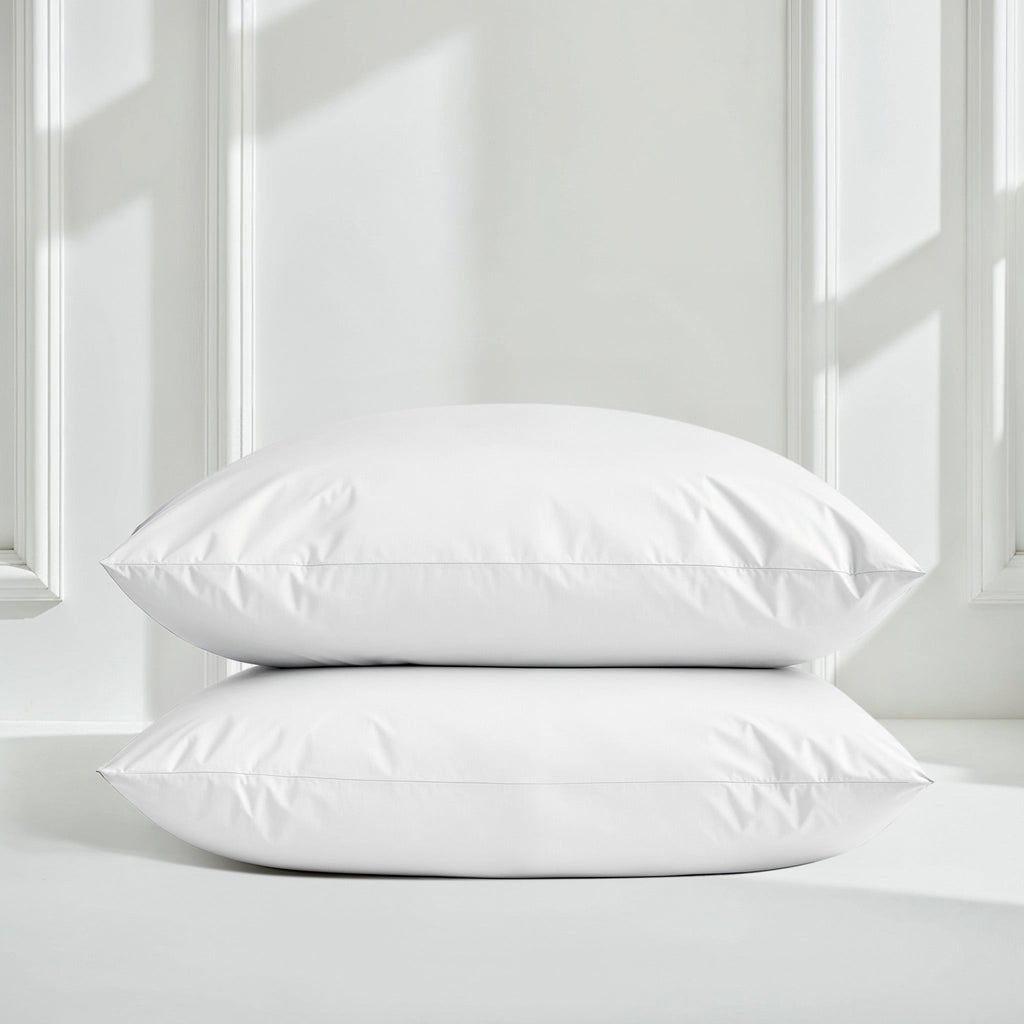 Italic Luxe Australian Sateen Pillowcase Set — flat-lay composition