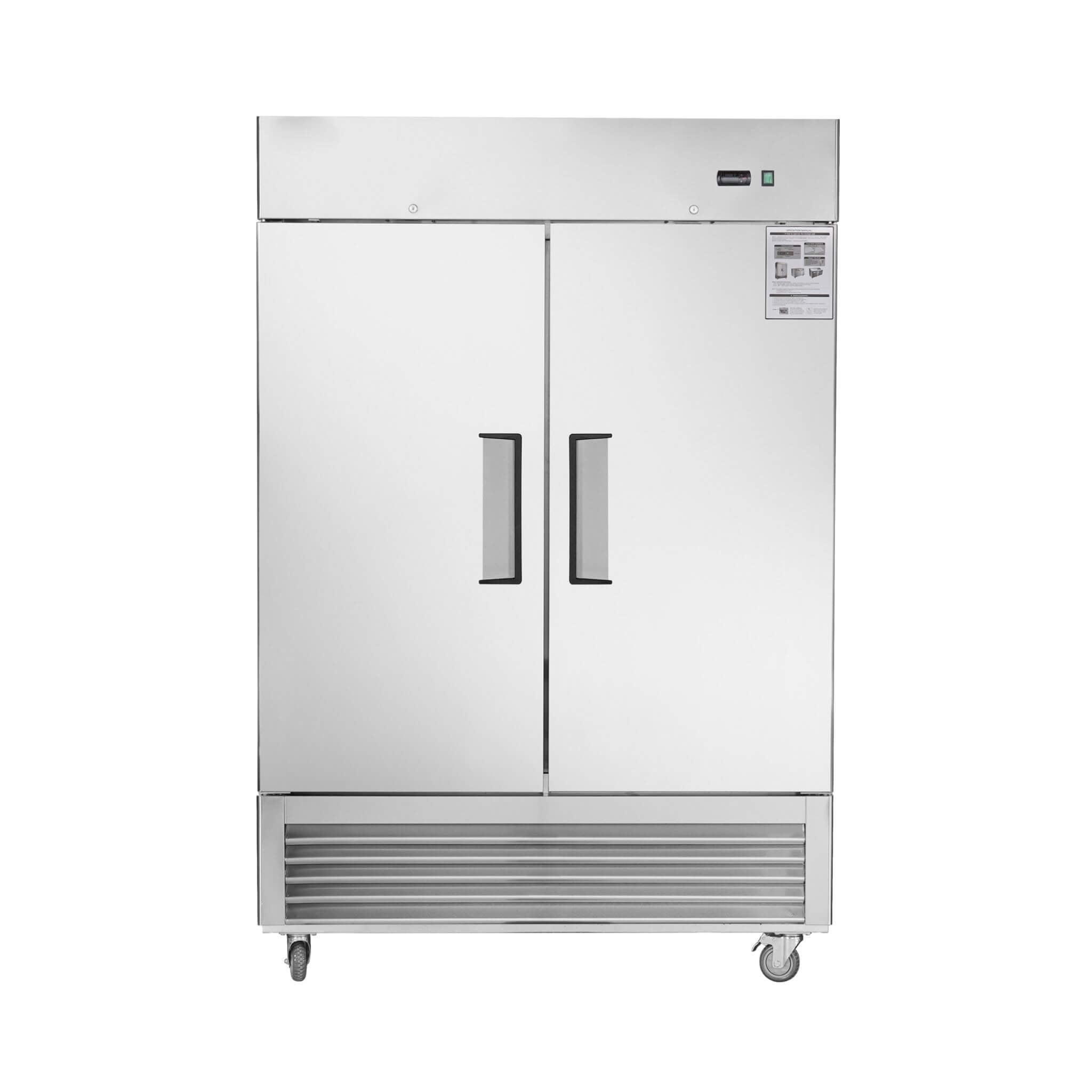54-Inch 42.2 Cu.Ft Commercial Stainless Steel 2-Section Upright Reach-In Freezer (SAK35148) – SAKSBY WHOLESALE, view 9