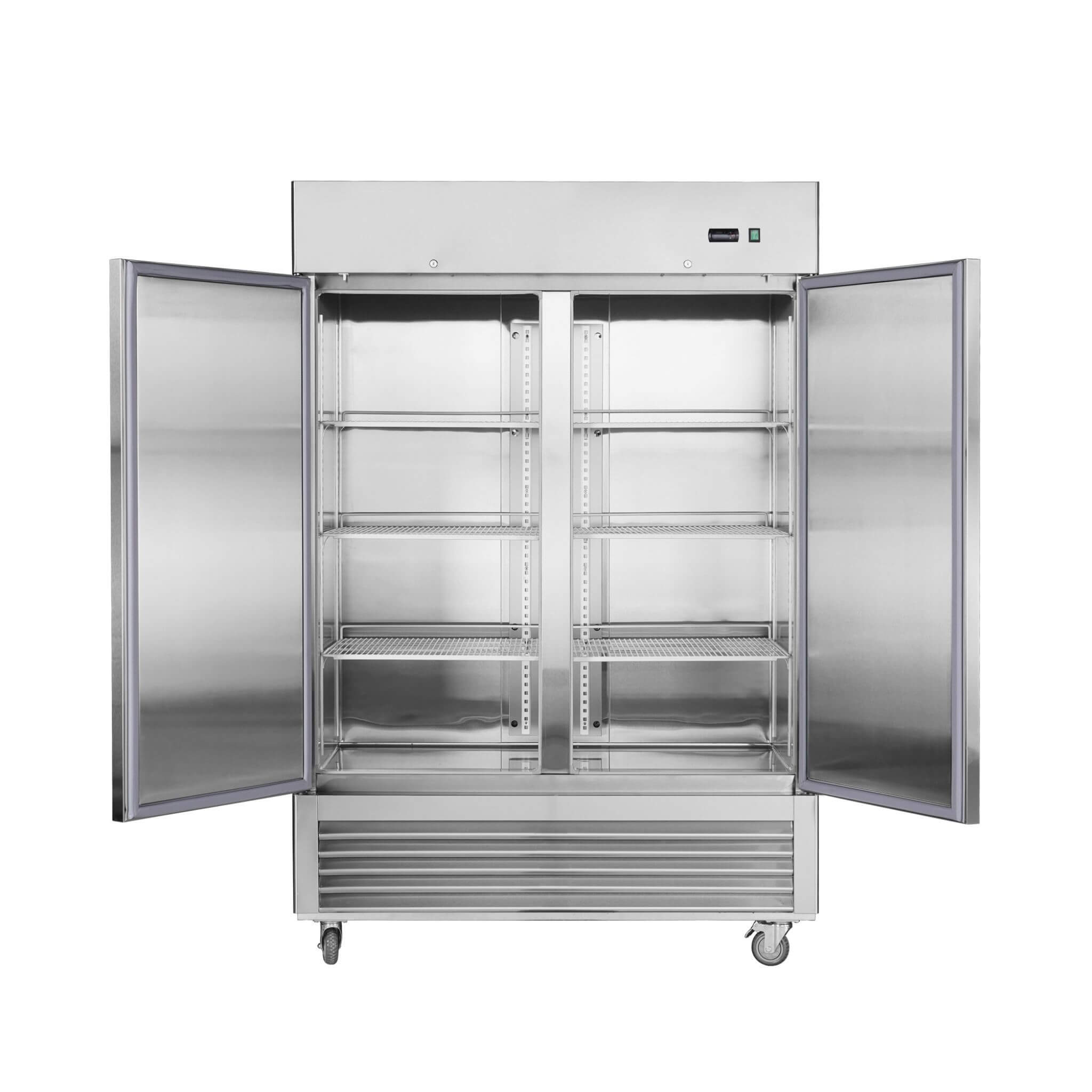 54-Inch 42.2 Cu.Ft Commercial Stainless Steel 2-Section Upright Reach-In Freezer (SAK35148) – SAKSBY WHOLESALE, view 11