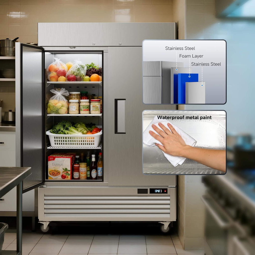 54-Inch Commercial 49 Cu.Ft 2-Door WiFi Refrigerator With Smart App Control (SAK10438) – SAKSBY WHOLESALE, view 5
