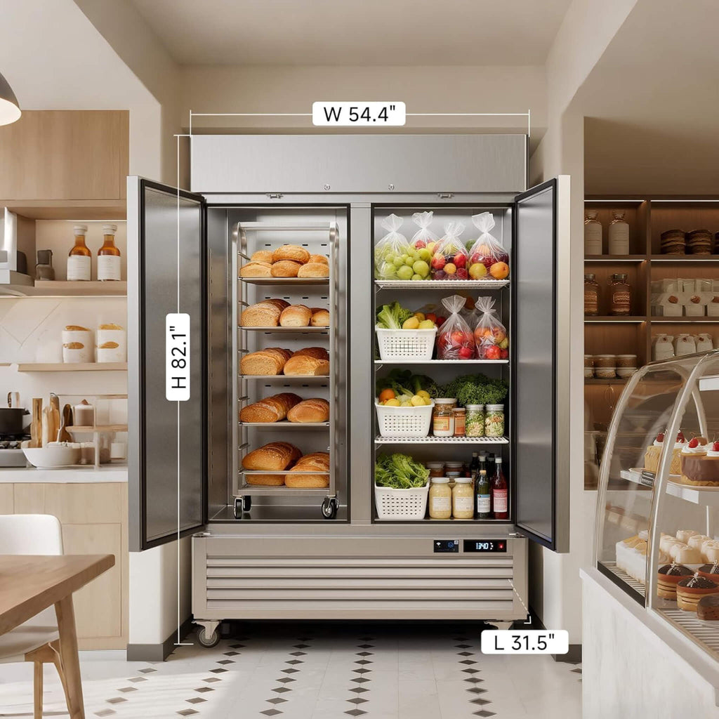 54-Inch Commercial 49 Cu.Ft 2-Door WiFi Refrigerator With Smart App Control (SAK10438) – SAKSBY WHOLESALE, view 10