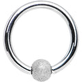 BodyCandy 16G 5/16 Sandblasted Ball BCR Captive Ring — main product shot